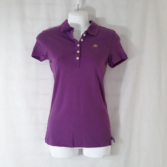 Aeropostale A87 Mulberry Stretch Polo - Size S/P - Picture 1 of 8